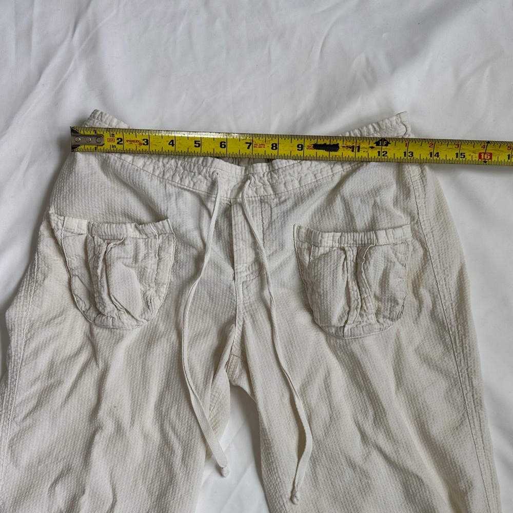 Victoria's Secret 90s Y2K Cream Lounge Pants with PINK Logo - Picture 3 of 11